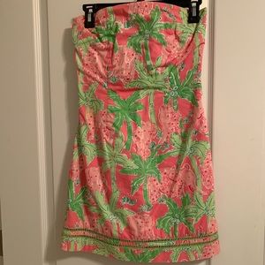 Lilly pulitzer strapless dress